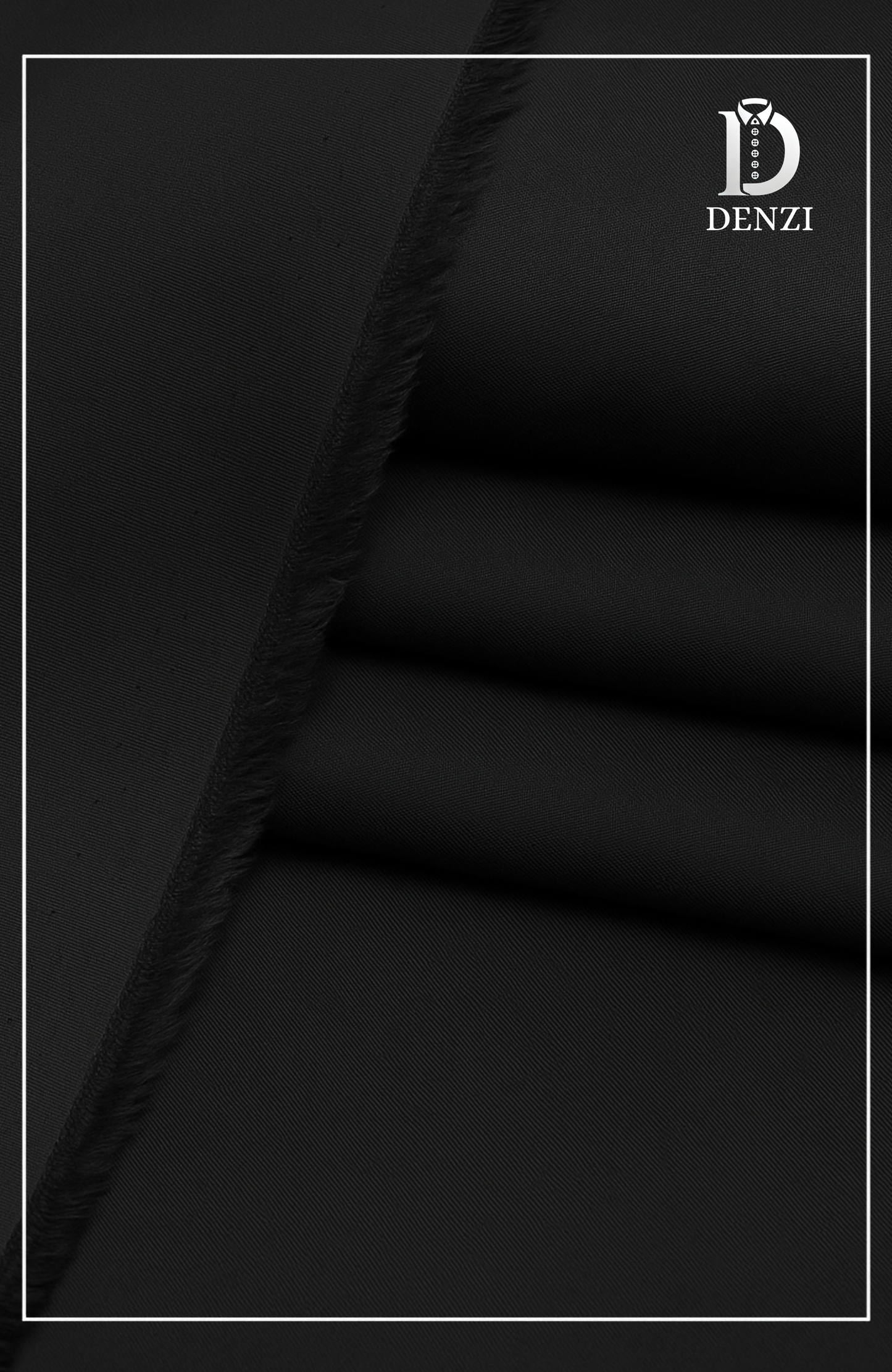 Unstitched Cotton Fabric- Black