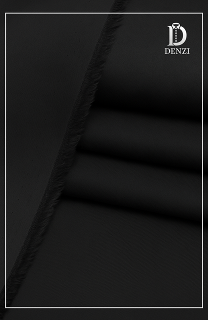 Unstitched Cotton Fabric- Black